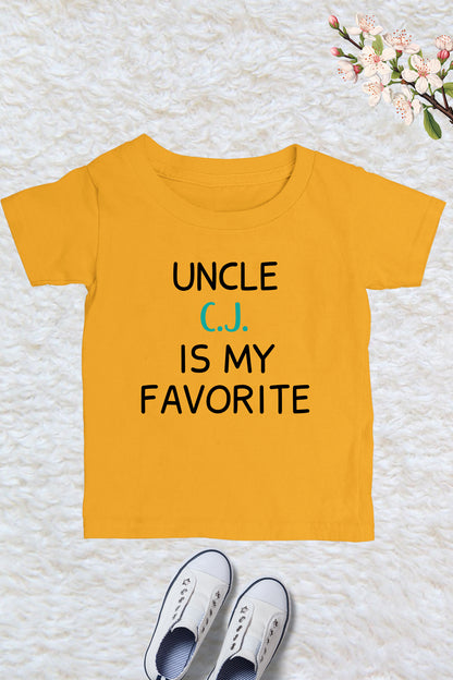 Custom uncle is My Favorite Kids T Shirt