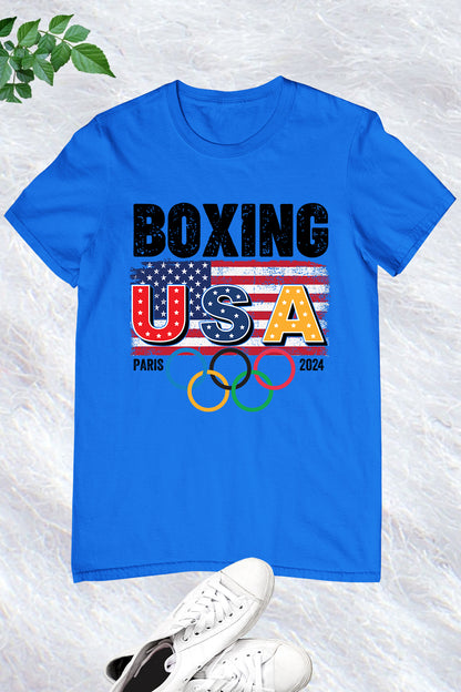 USA Boxing Supporter Olympics Paris 2024 T Shirt