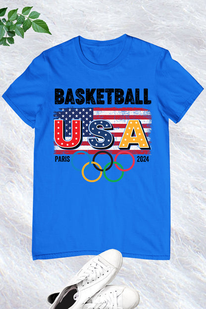 USA Basketball Supporter Olympics Paris 2024 T Shirt