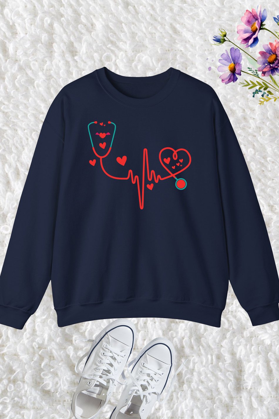 Heart Day Nurse Sweatshirt