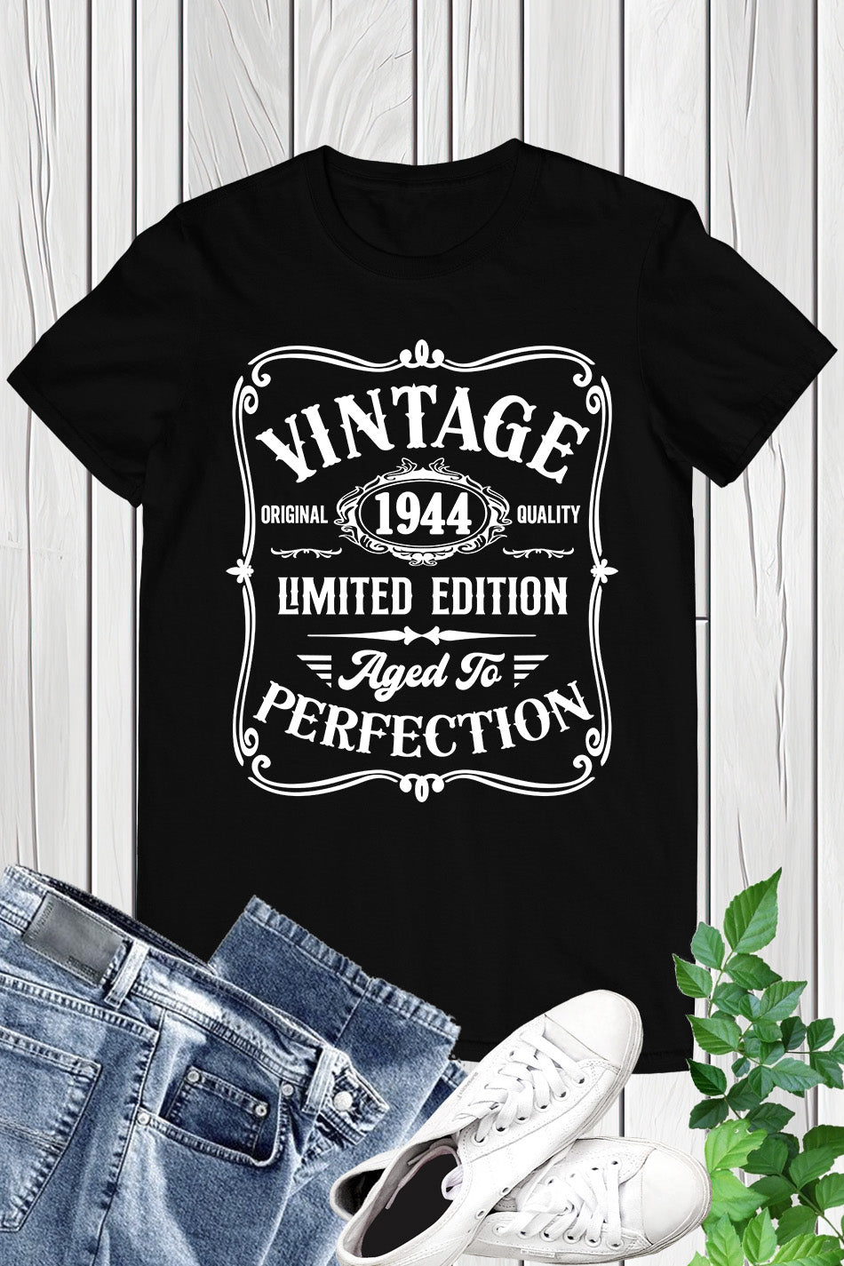 Vintage 1944 Limited Edition 80th Birthday Shirt