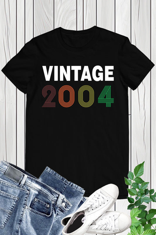 Vintage 2004 T Shirt 20th Birthday Shirts
