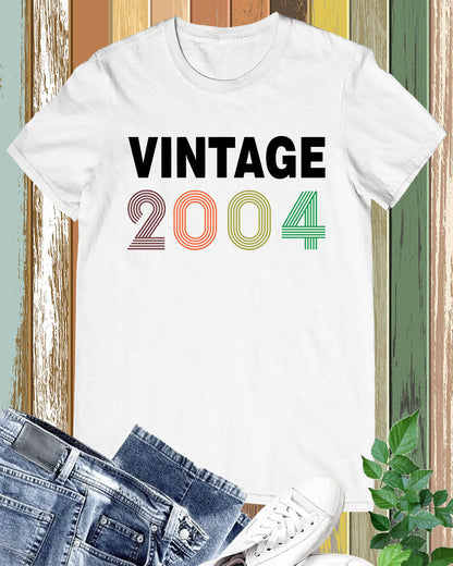 Vintage 2004 T Shirt 20th Birthday Shirts
