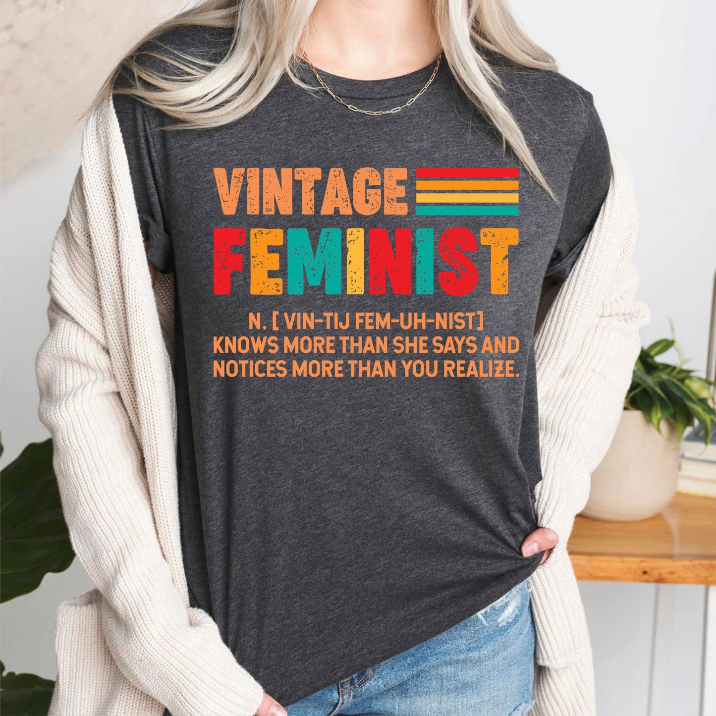 Vintage Feminist T Shirt
