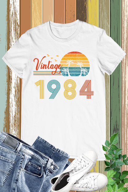 Vintage 1984 Birthday T Shirt 40th Birthday Gifts