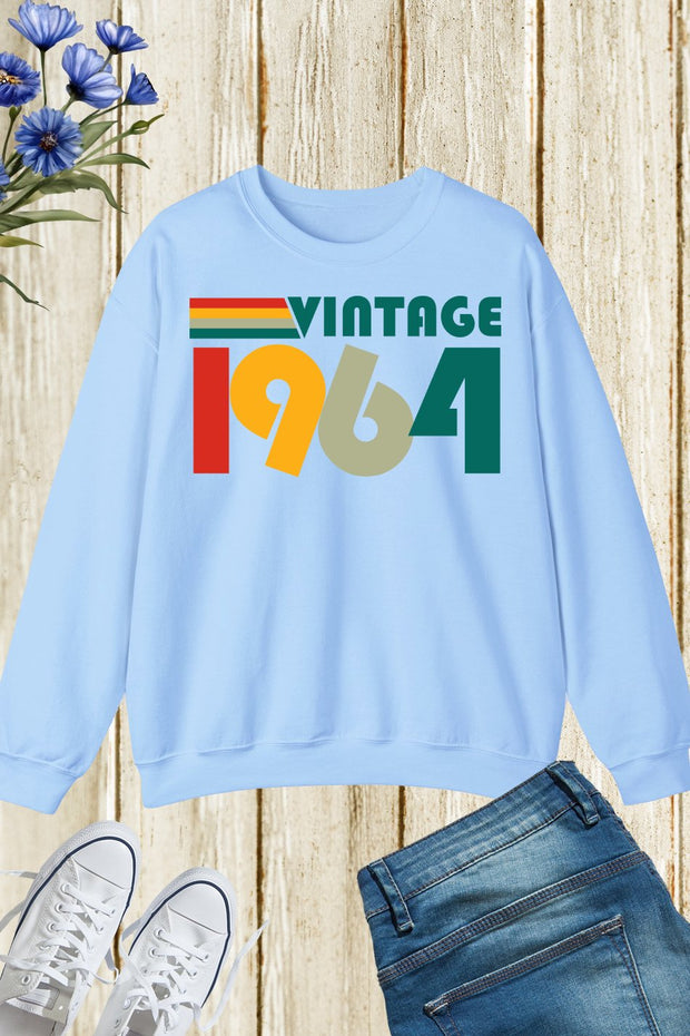 60th Birthday Gifts 2024 Vintage 1964 Sweatshirt