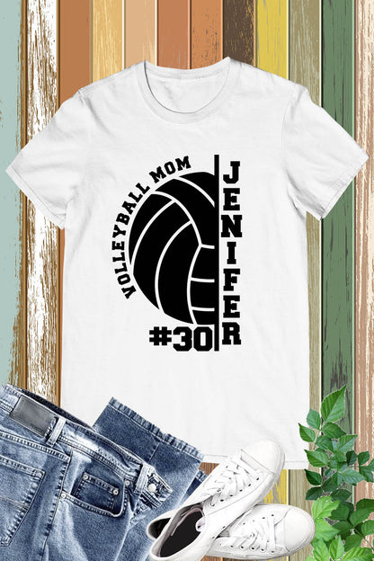 Personalized Volleyball Mom Shirt