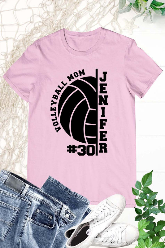 Personalized Volleyball Mom Shirt