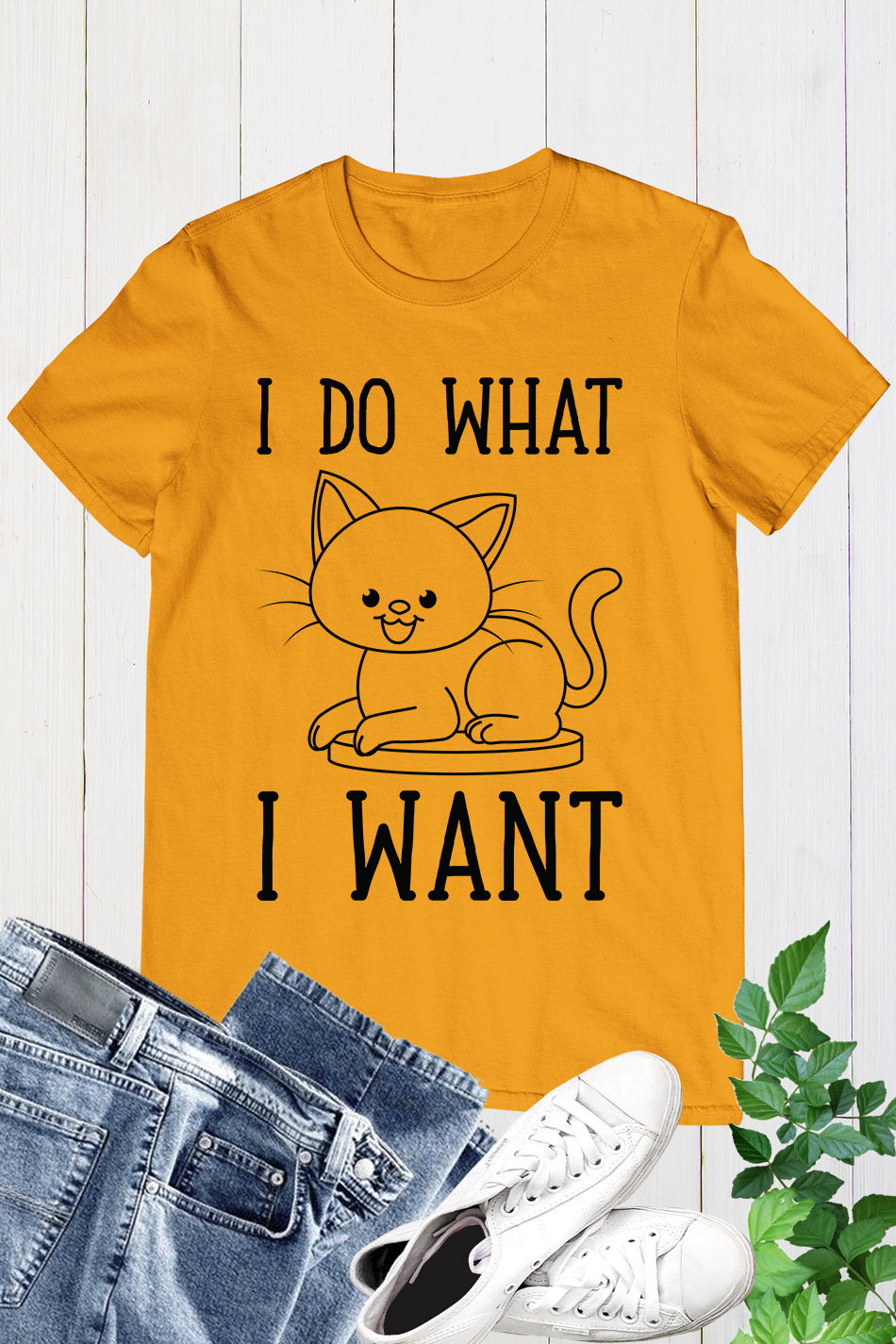 I Do What I Want Funny Cat Shirt