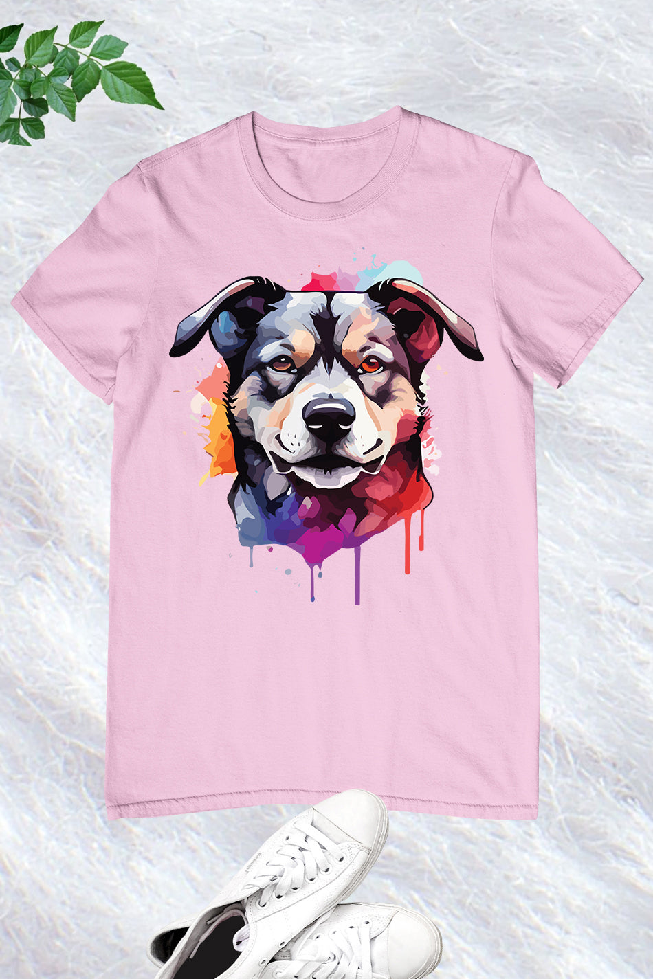 Experience the artistic beauty of our Water Color Dog T-Shirt. Made from the highest quality materials, this t-shirt features a vibrant watercolor dog design that is both stylish and comfortable. Express your love for dogs and art with this unique t-shirt.