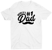 World's Number One Dad Lover Custom Short Sleeve Father's Day T-Shirt