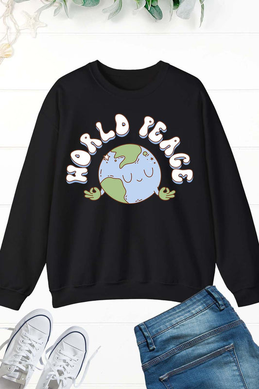 World peace Earth Day Sweatshirt