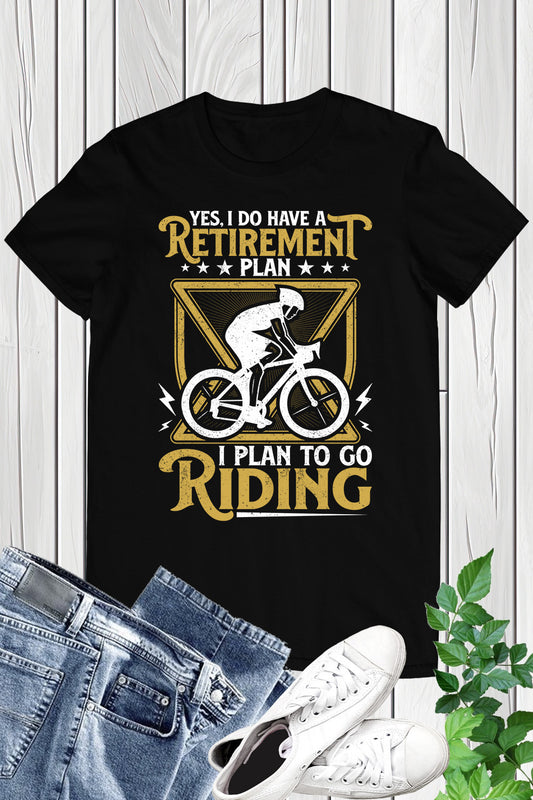 Retirement Bicycle Rider  T-shirt
