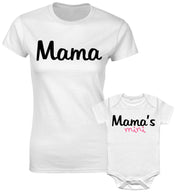 Mama And Mama's Mini Mom Son Mother Daughter Funny T shirts