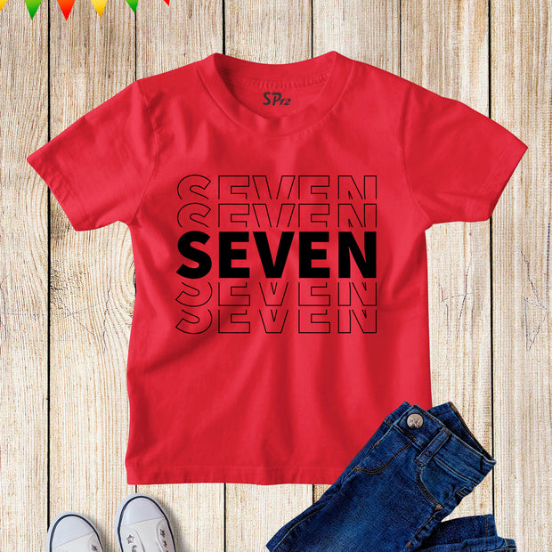 7th Birthday T Shirt