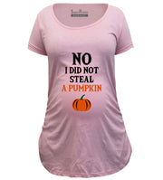 No I Did Not Steal A Pumpkin Maternity T Shirt