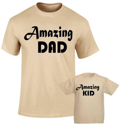 Amazing Dad Amazing Kid Dad Son Father Daddy Daughter Matching T shirt