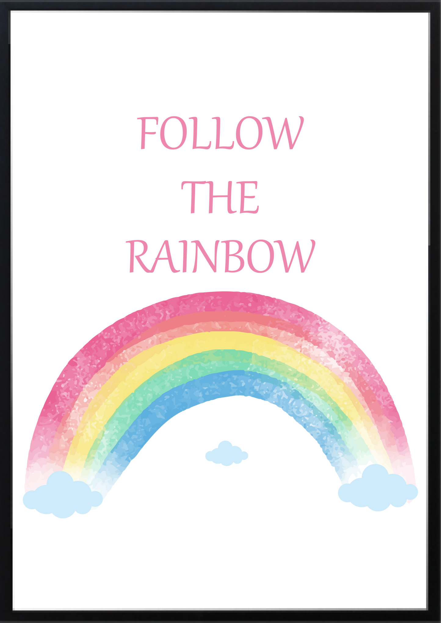 Follow the Rainbow Nursery Wall Art Prints