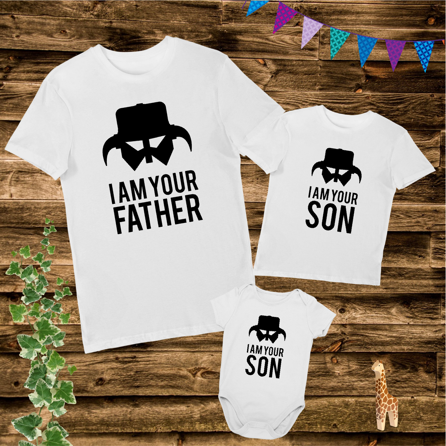 I Am Your Father I Am Your Son Dad and Son Matching T Shirts