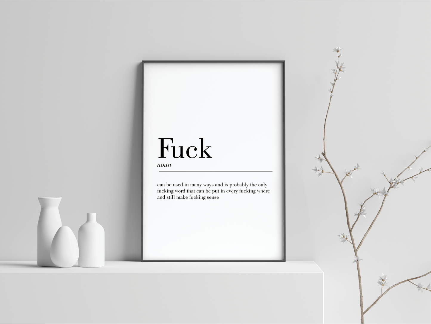 Fuck  Definition Art Prints