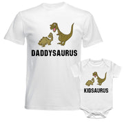 Father Daddy Daughter Dad Son Matching T shirts Daddysaurus Kidsaurus