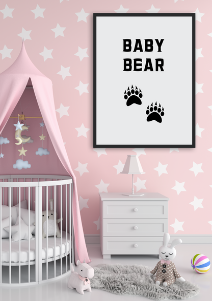 Baby Bear Nursery Art Prints