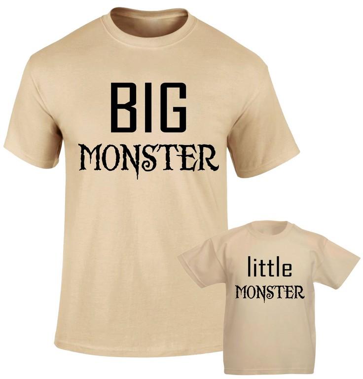 Big Monster Little Monster Family Matching T shirt