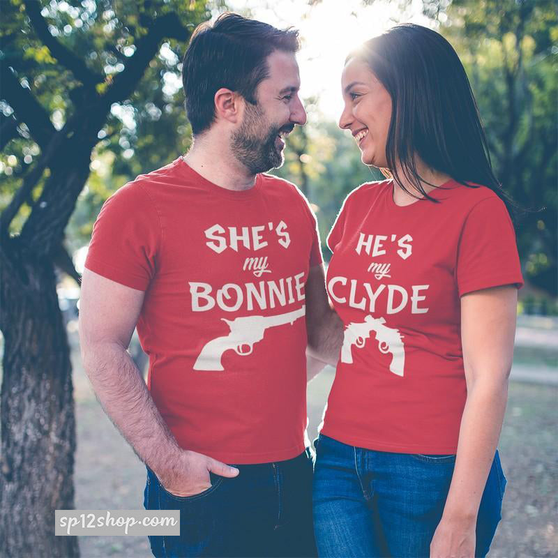 Matching Couple T shirt Bonnie And Clyde Movie His And Hers Outfit