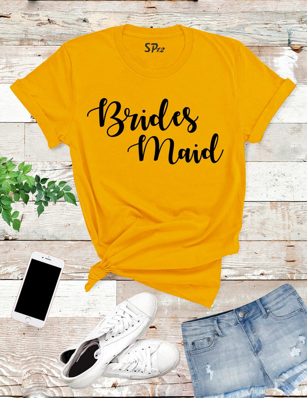 Bridesmaid-T-Shirt-Gold