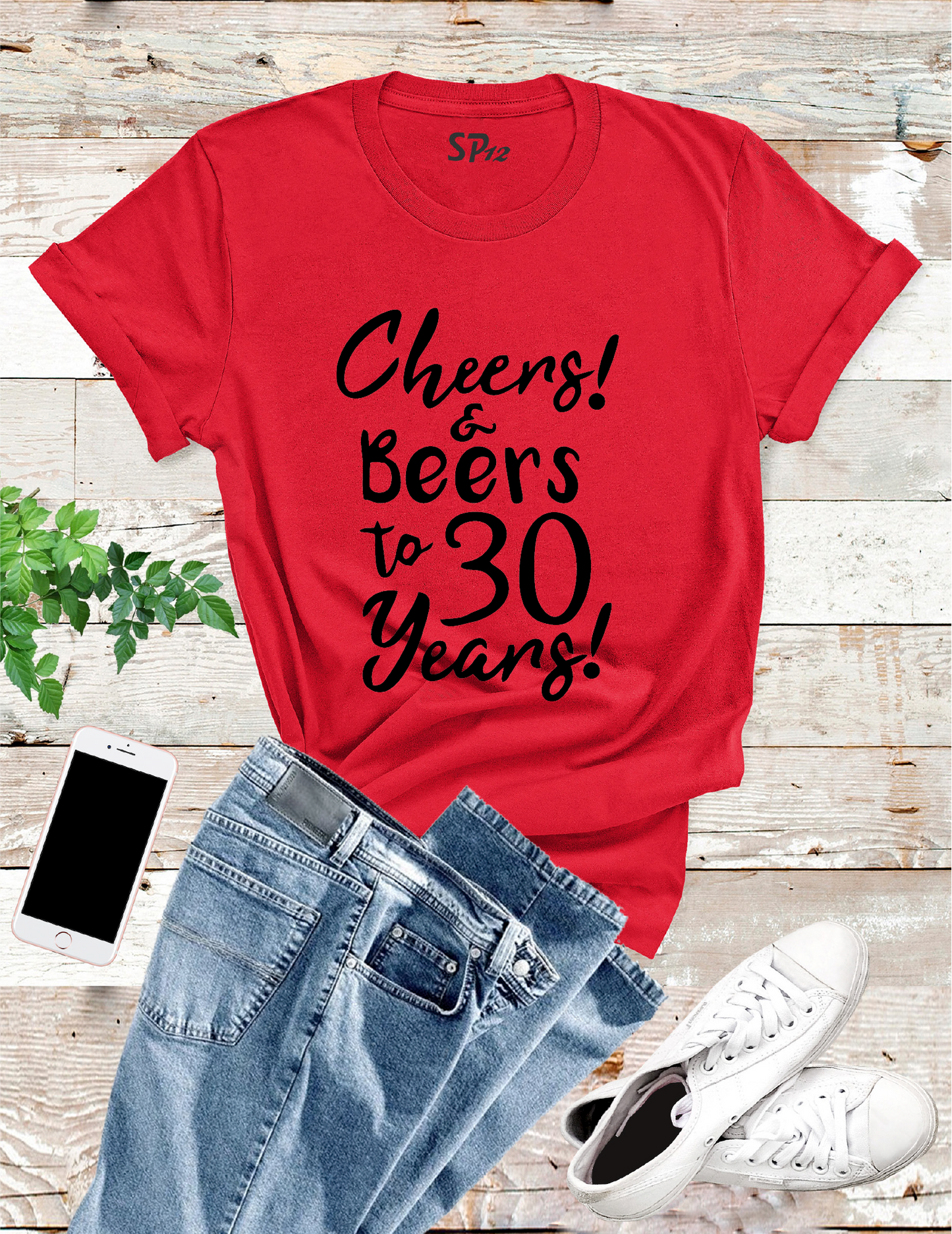 Chees and Beers to 30 Years 30th Birthday Tshirt