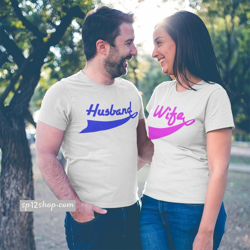 Husband Wife Slogan Couple Matching T Shirts