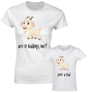 Are You Kidding Me? Just A Kid Mother Daughter Son Mummy T shirt