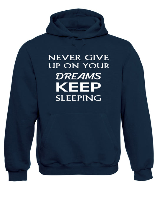Keep Sleeping Funny Slogan Hooded Sweatshirt