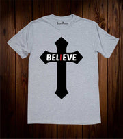 Believe Jesus Cross Christian T Shirt