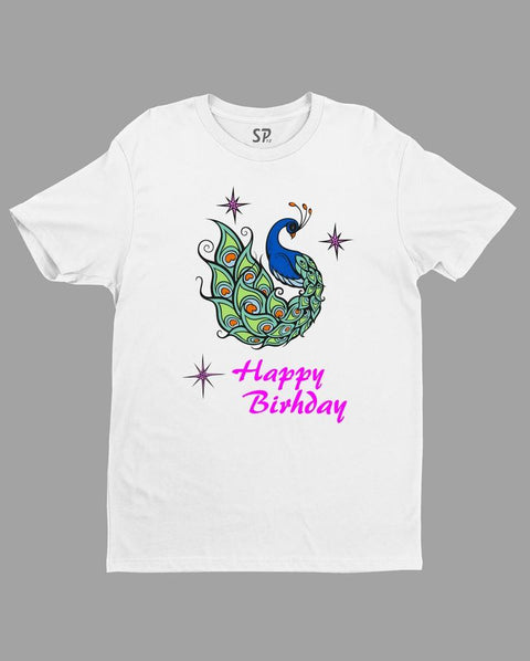 Happy Peace Graphic Birthday T Shirt