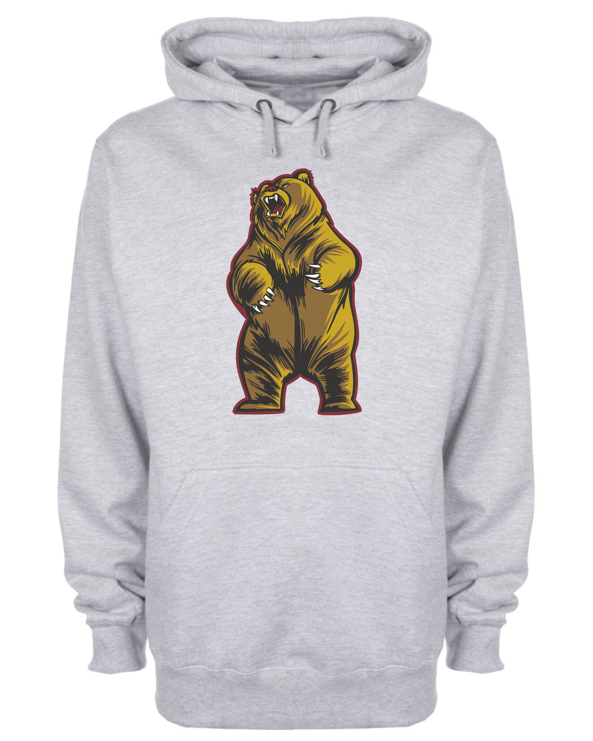 Angry Bear Character Hooded Sweatshirt