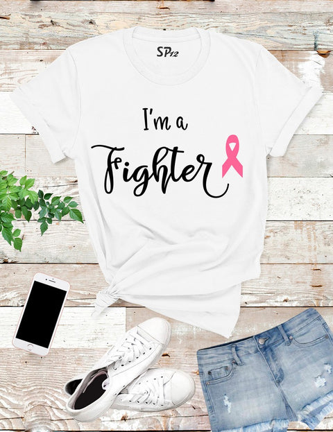 I'm-A-Fighter-Breast-Cancer-T-Shirt-White