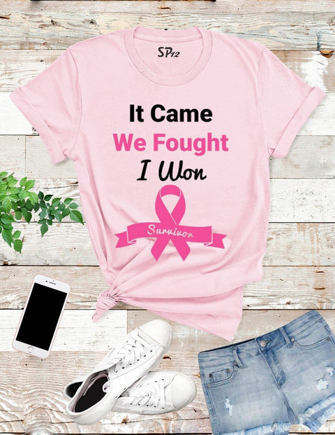 It-came-We-Fought-I-Won-Survivor-T-Shirt-Pink