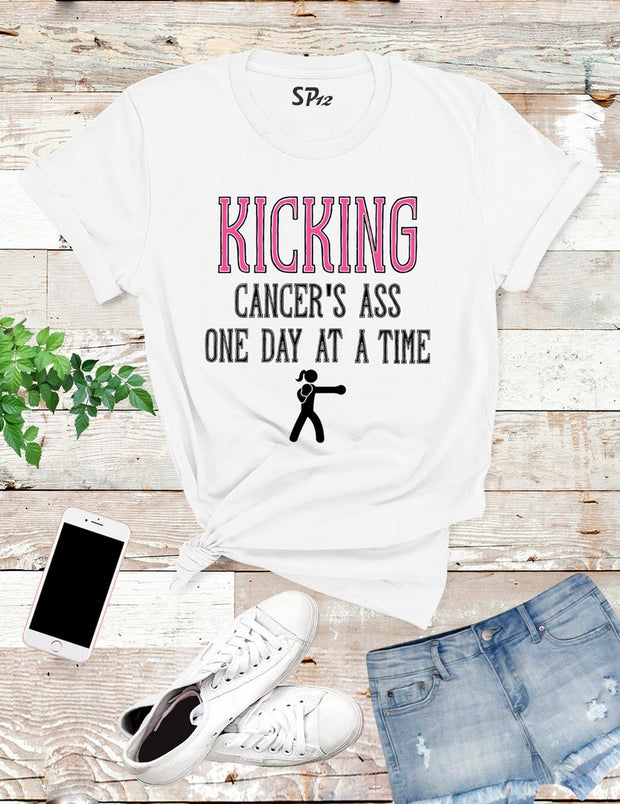Kicking-Cancers-Ass-T-Shirt-White