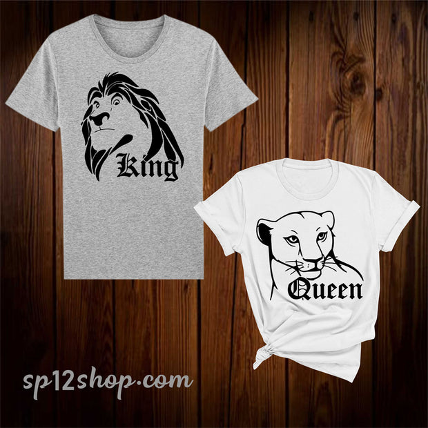 Lion King and Queen Disney Couple T Shirt for Valentine