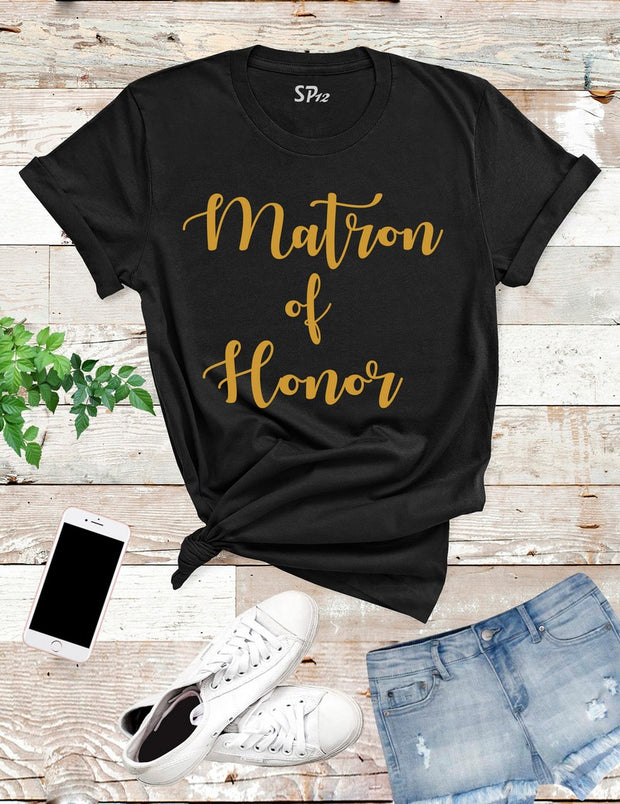 Matron-of-Honor-T -Shirt-Black