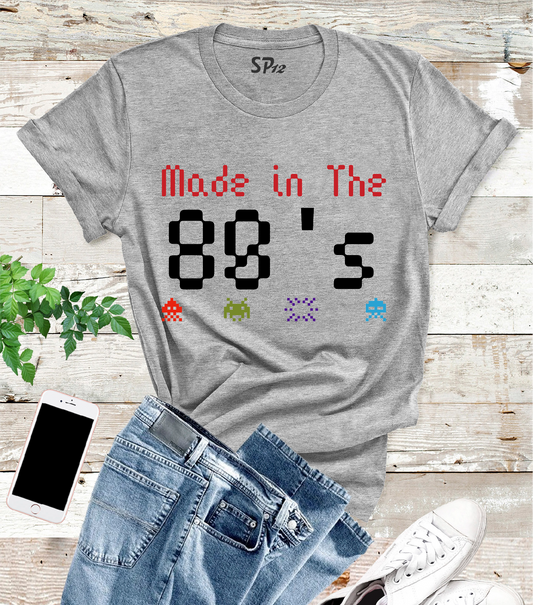 Made in 80s Eighties Vintage Birthday T Shirt
