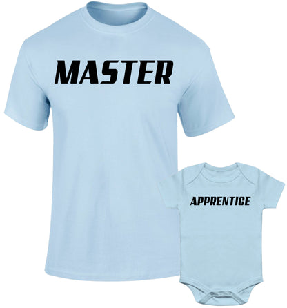 Father Daddy Daughter Dad Son Matching T shirts Pair Master Apprentice