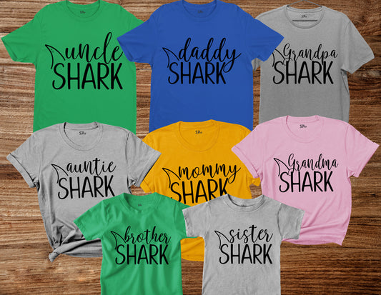 Shark Family Matching T Shirt
