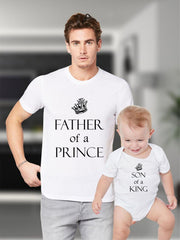 Father Daddy Daughter Dad Son Matching T shirts Of A Prince Son Of A King