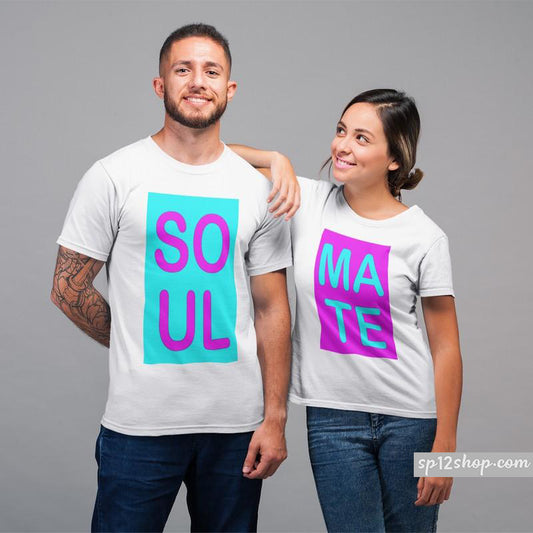 Soul Mate Lover His And Hers Matching Couple T Shirts