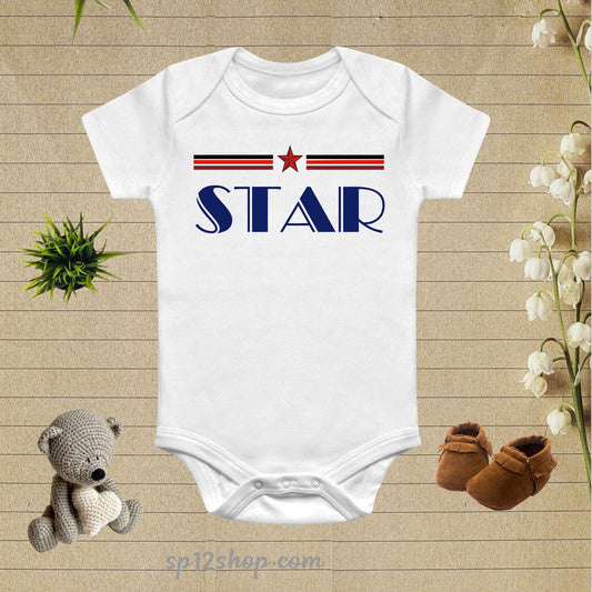 Star Graphic Sign Baby Bodysuit Onesie