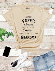 Super-Heroes-Grandma-T-Shirt-Beige