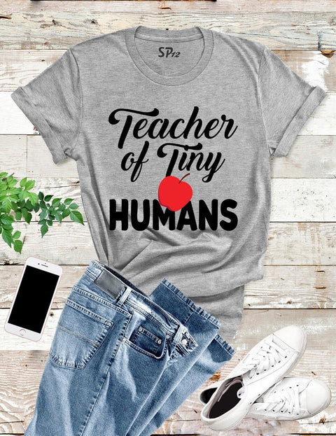 Teacher-of-Tiny-Humans-Shirt-Grey