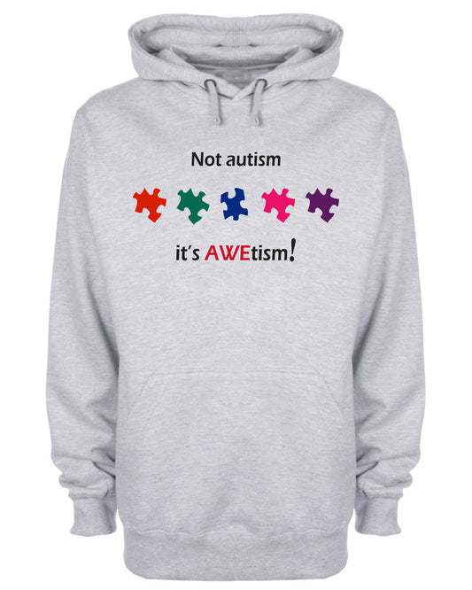 Not Autism It's AWEtism Puzzle Hoodie